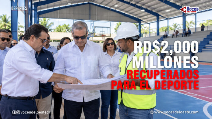 Imagen ilustrativa de supervisión de obras deportivas en una cancha techada de República Dominicana